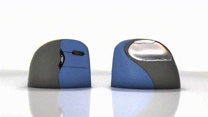 Animation showing the six programmable button locations on the Evoluent VerticalMouse 4