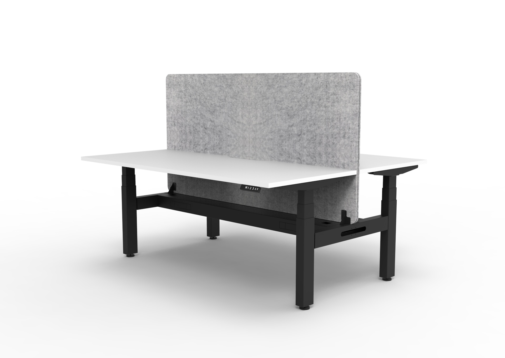 Rapidline Back to Back, Natural White top, Black frame, Grey Eco Panel screen