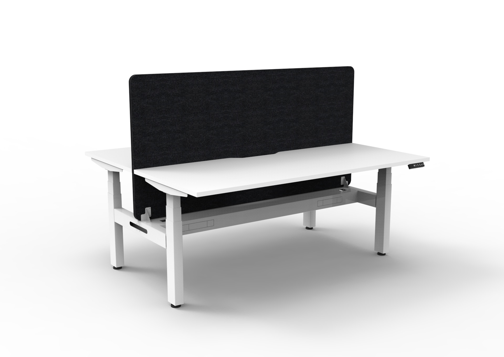 Rapidline Back to Back, Natural White top, White frame, Black Eco Panel screen