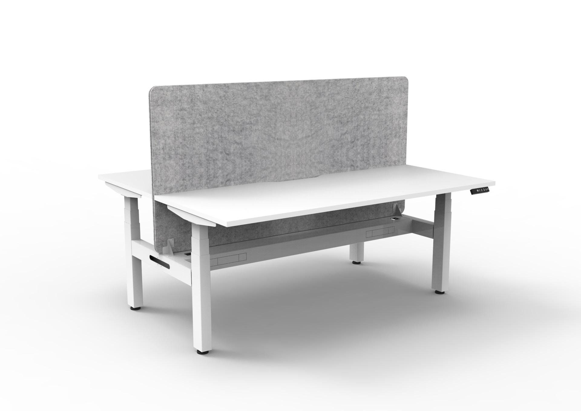 Rapidline Back to Back, Natural White top, White frame, Grey Eco Panel screen